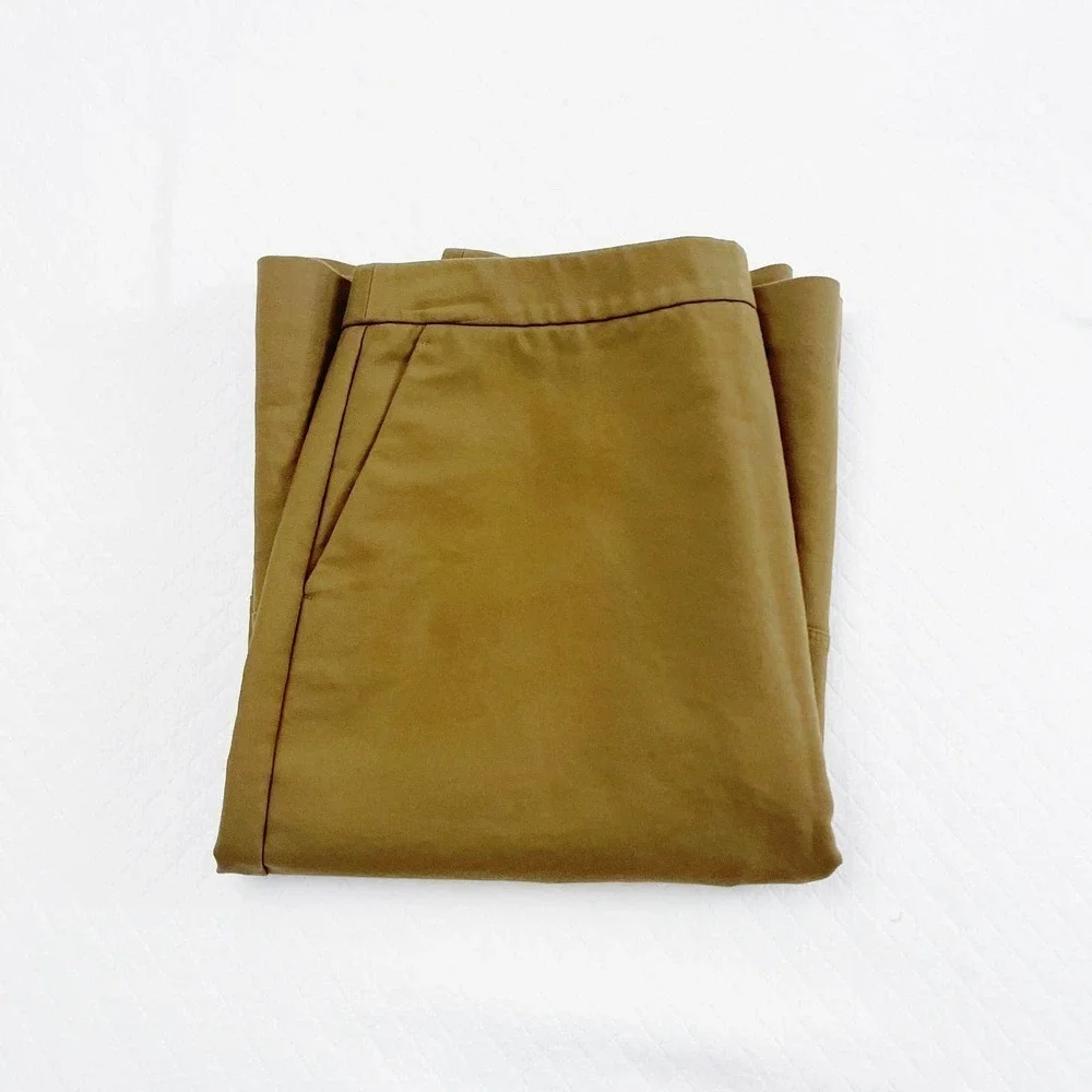 Halogen Front Split A Line Skirt Green Pockets SZ6
